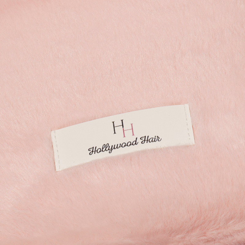Limited plush cosmetic bag with the Hollywood Hair maxi logo