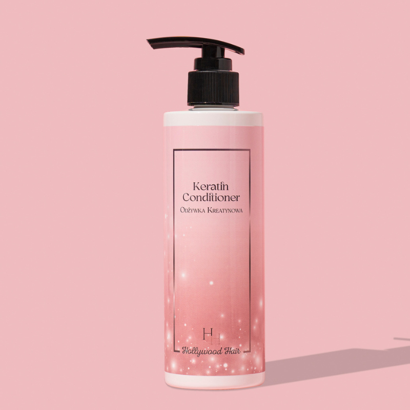 Acondicionador Hollywood Hair con Keratina Hidrolizada y Pantenol – Regeneración y Brillo 300 ml