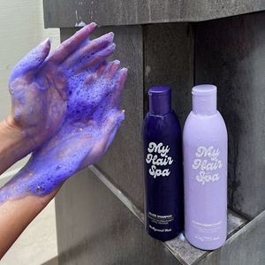 ¡DETÉN EL CABELLO AMARILLO! Set NO YELLOW | Mi Spa Capilar 400 ml + 400 ml