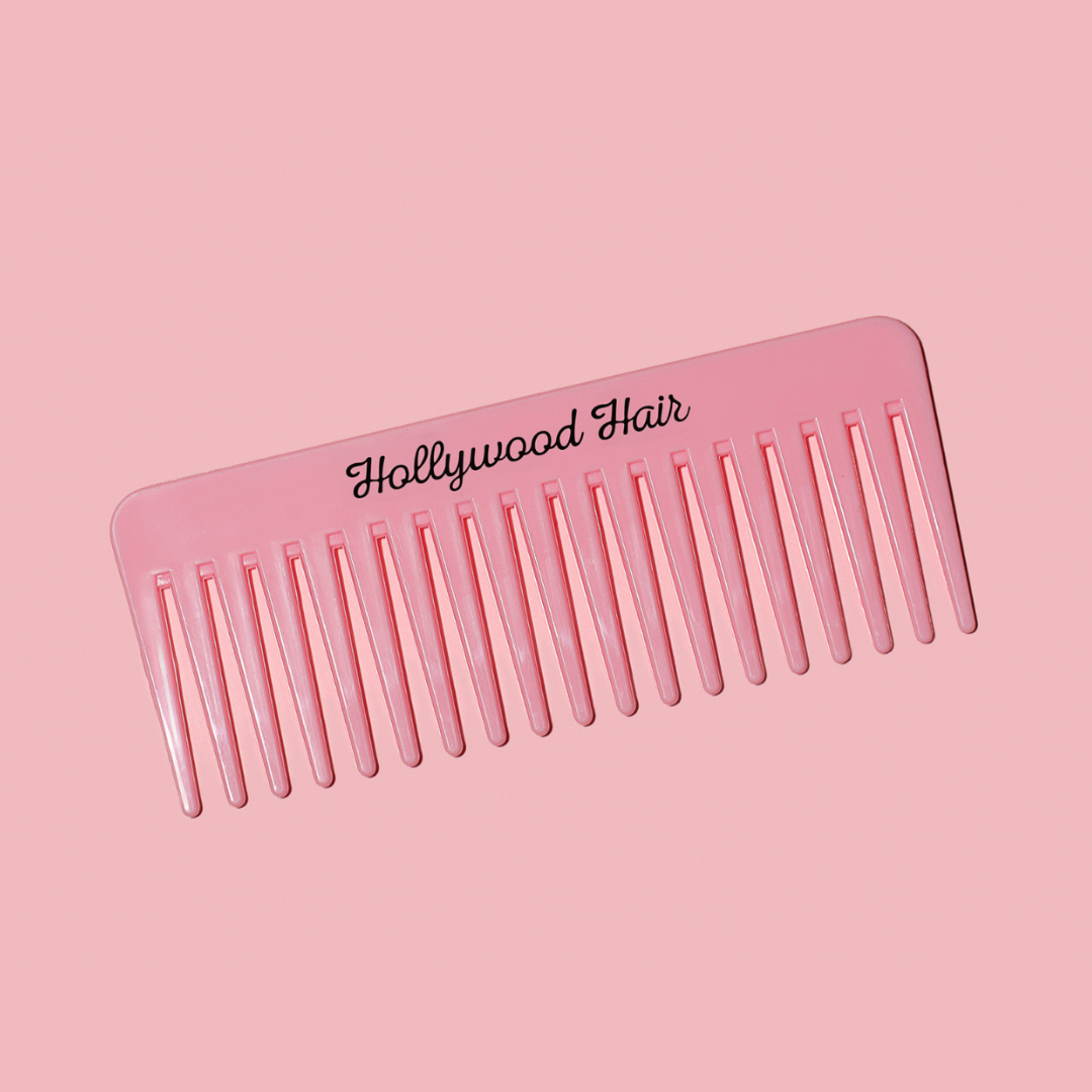 A wide comb for combing all types of hair