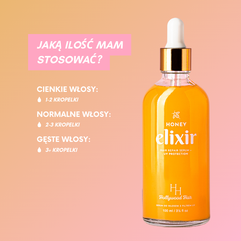 HONEY ELIXIR, SERUM DO WŁOSÓW NA BAZIE EKSTRAKTU MIODOWEGO Z OCHRONĄ UV 100 ml