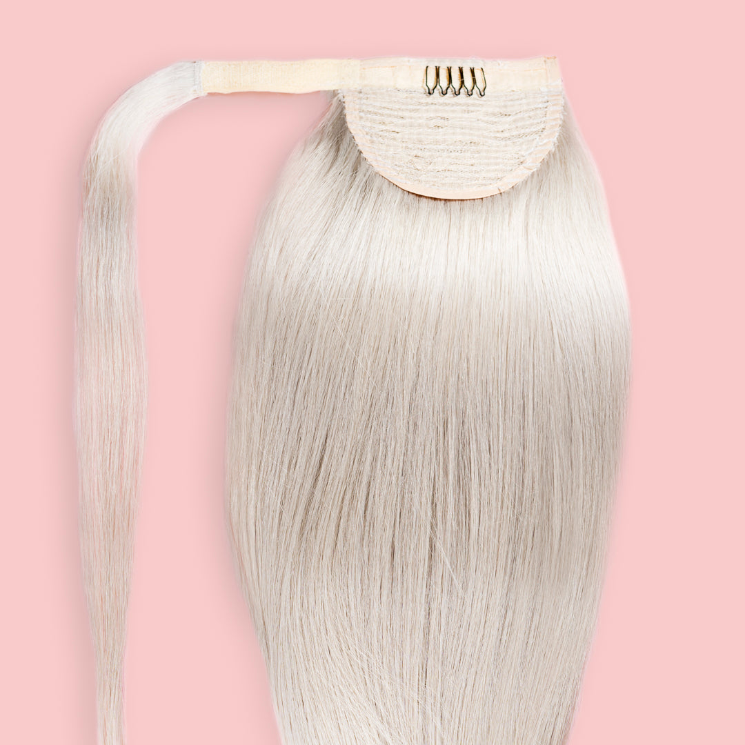 NATURAL PONY 50-70 CM #IVORY B LIGHT COOL BLONDE