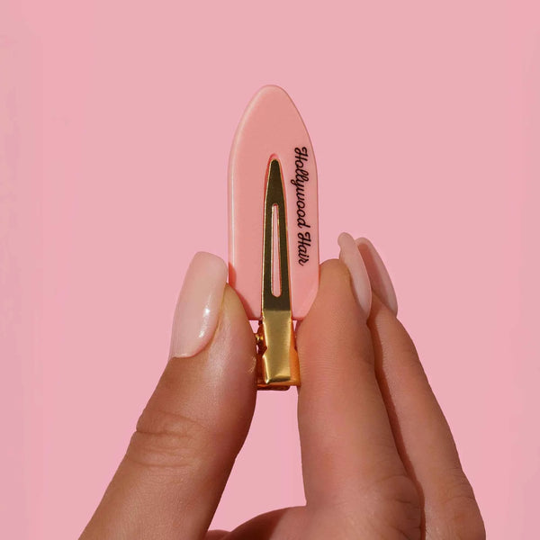 Hollywood Hair HH Clips – Silikonowe Spinki do Włosów Rose Gold (6 szt.)