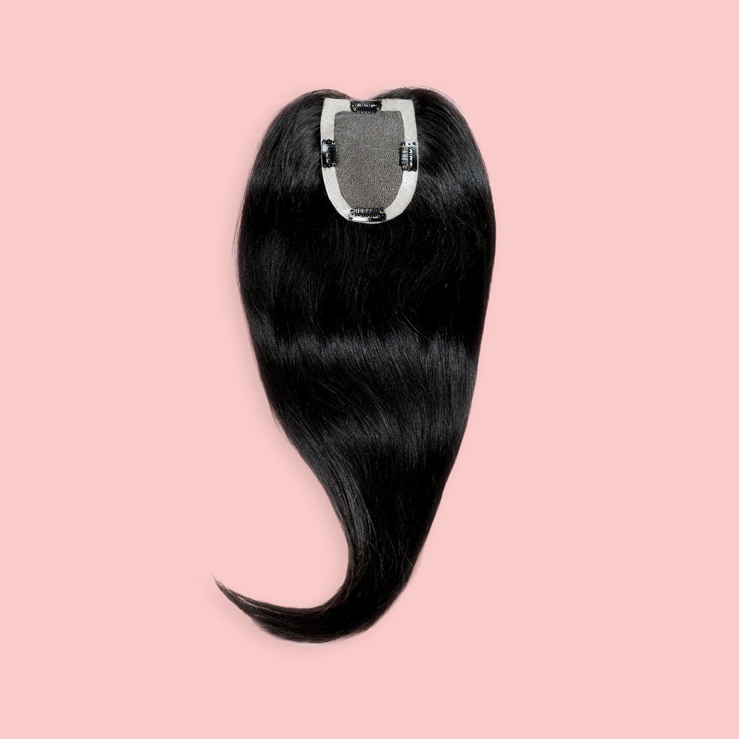 NATURAL CLIP IN TOPPER FOR HAIR THICKENING #1 DEEP BLACK