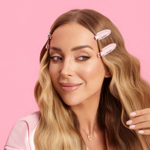 Hollywood Hair HH Clips – Silikonowe Spinki do Włosów Barbie Pink (6 szt.)