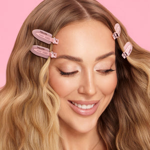 Hollywood Hair HH Clips – Silikonowe Spinki do Włosów Barbie Pink (6 szt.)