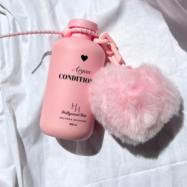 Llavero de peluche con forma de corazón - Hollywood Hair