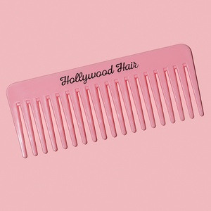 A wide comb for combing all types of hair